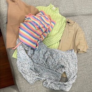 Forever 21 Kids Shirts & Tops - Multicolor, Green, Tan, Blue